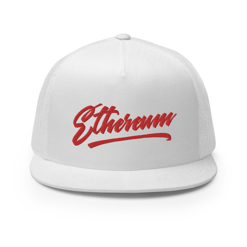 Ethereum Calligraphy Logo Trucker Cap