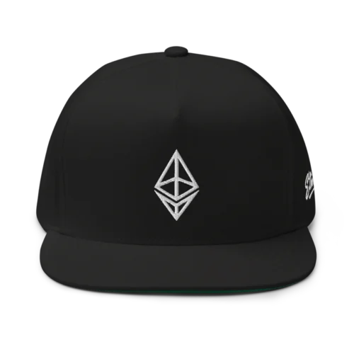 Ethereum Outline Logo Snapback Hat