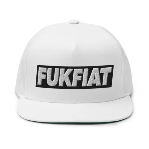 FUKFIAT Cryptocurrency 3D Snapback Hat