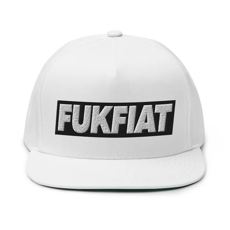 FUKFIAT Cryptocurrency 3D Snapback Hat