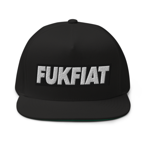 FUKFIAT Cryptocurrency 3D Snapback Hat