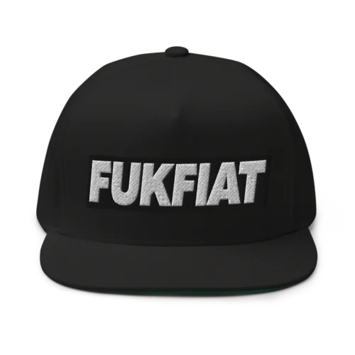 FUKFIAT Cryptocurrency 3D Snapback Hat
