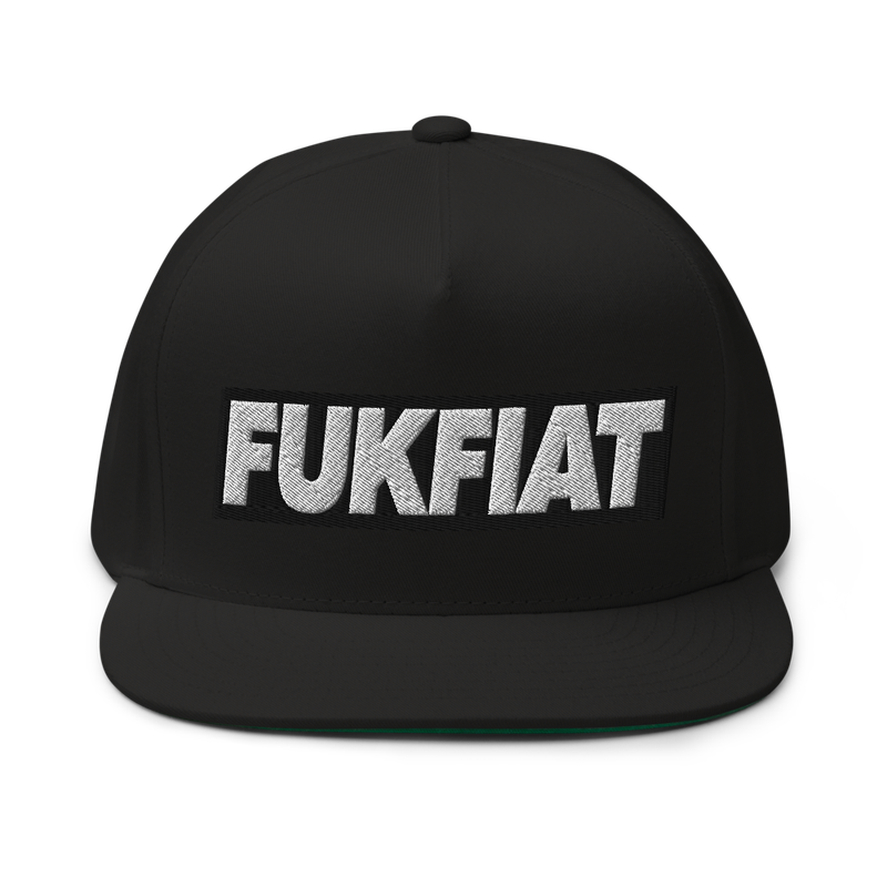 Fukfiat Cryptocurrency 3D Snapback Hat