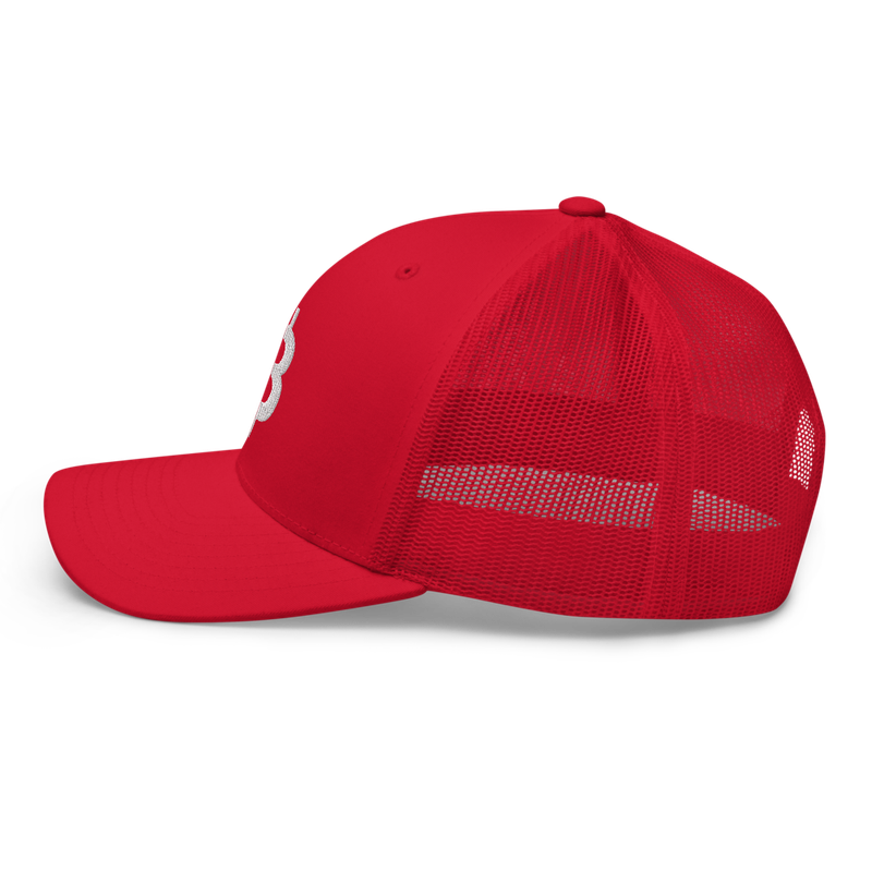 retro trucker hat red left 6250840dcbbaf - Bitcoin 3D Logo Trucker Cap