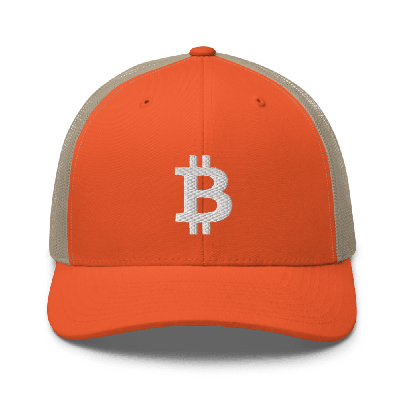Bitcoin 3D Logo Trucker Cap