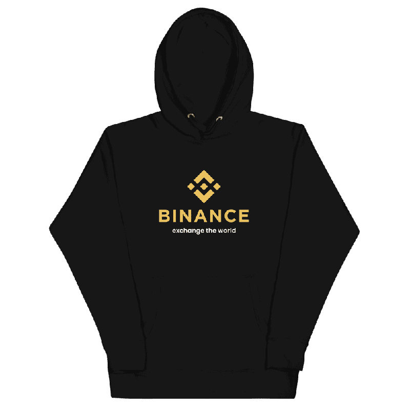 unisex premium hoodie black front 6249e3e6113e4 - Binance: Exchange the World Hoodie