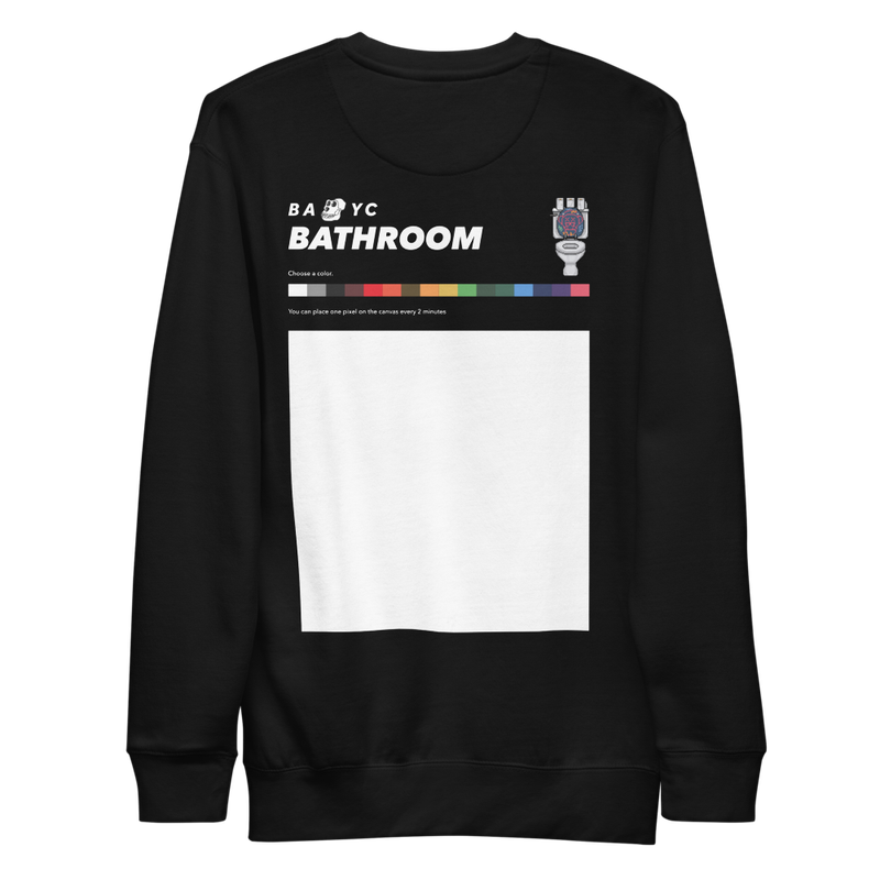 unisex premium sweatshirt black back 625deabd8e82b - BAYC Bathroom Sweatshirt
