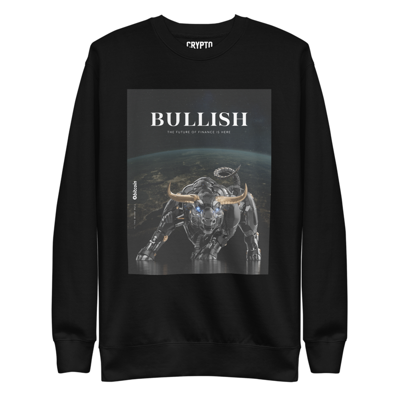 unisex premium sweatshirt black front 625215c93b6ff - Bullish x Miami Bull Sweatshirt