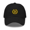Bitcoin Laurel Leaves Logo Baseball Cap