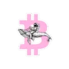 Bitcoin x Astronaut Flying Whale Sticker