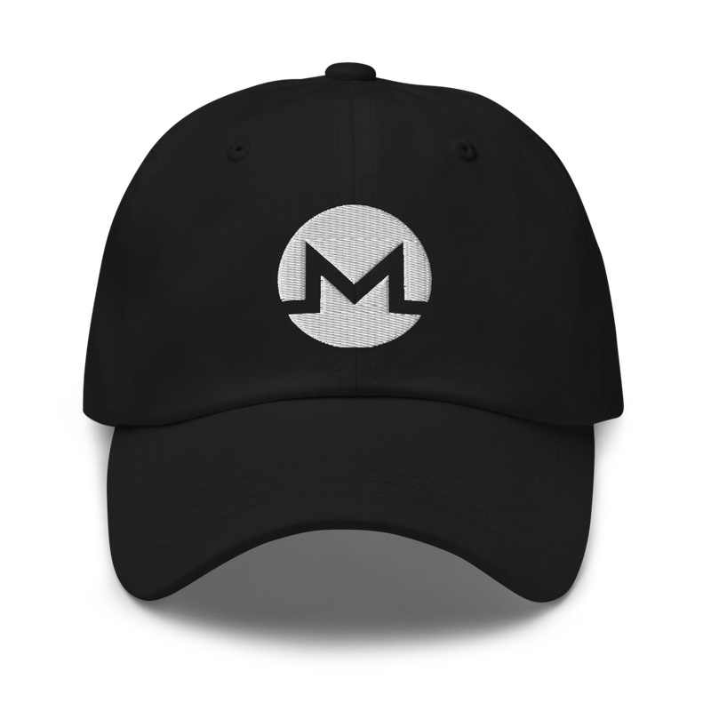 classic dad hat black front 62812c44e3d86 - Monero 3D Logo Baseball Cap