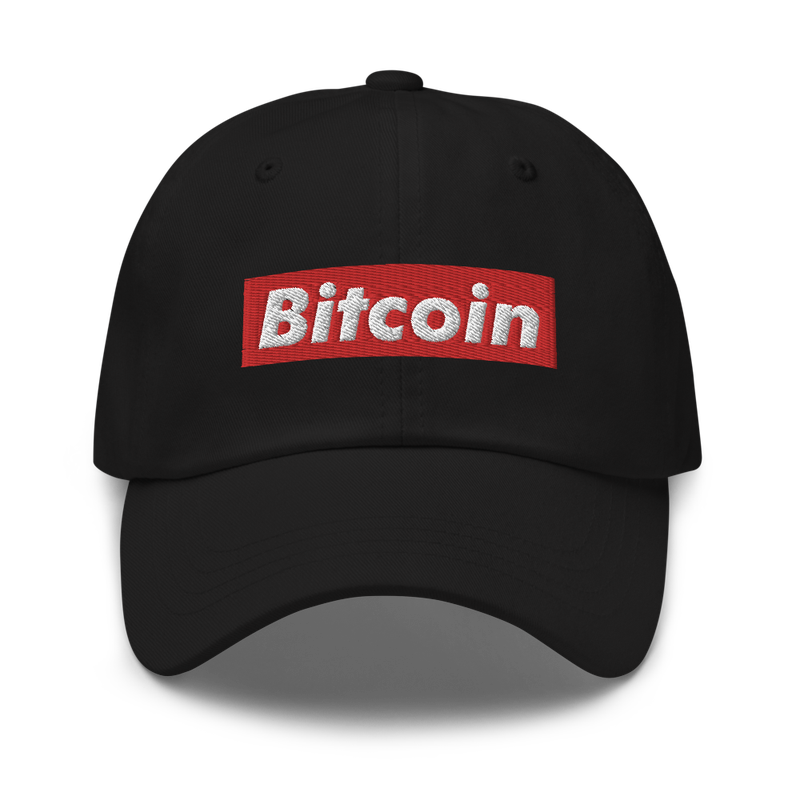 classic dad hat black front 6281445816734 - Bitcoin (RED) Baseball Cap