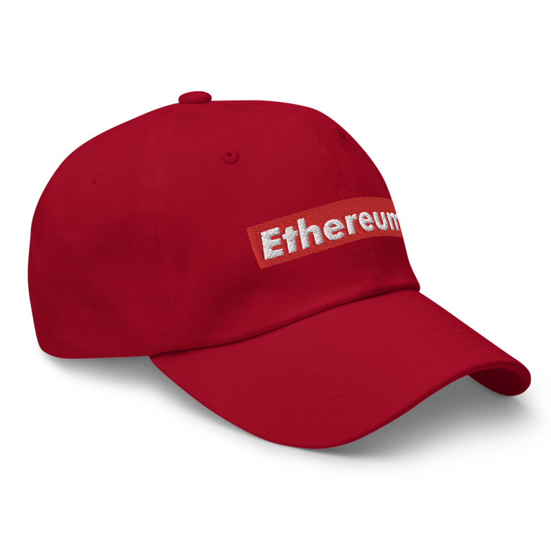 classic dad hat cranberry right front 6281450d8098e - Ethereum (RED) Baseball Cap