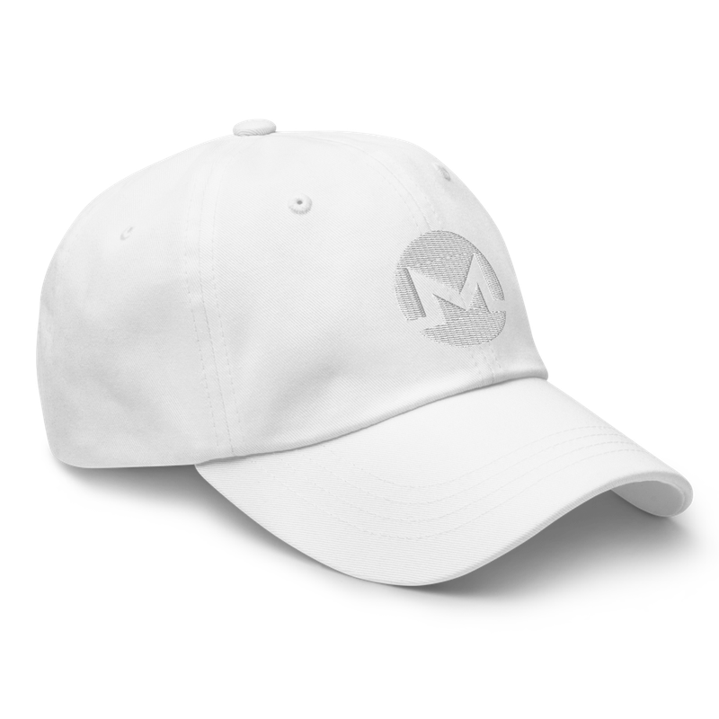classic dad hat white right front 62812c44e4403 - Monero 3D Logo Baseball Cap