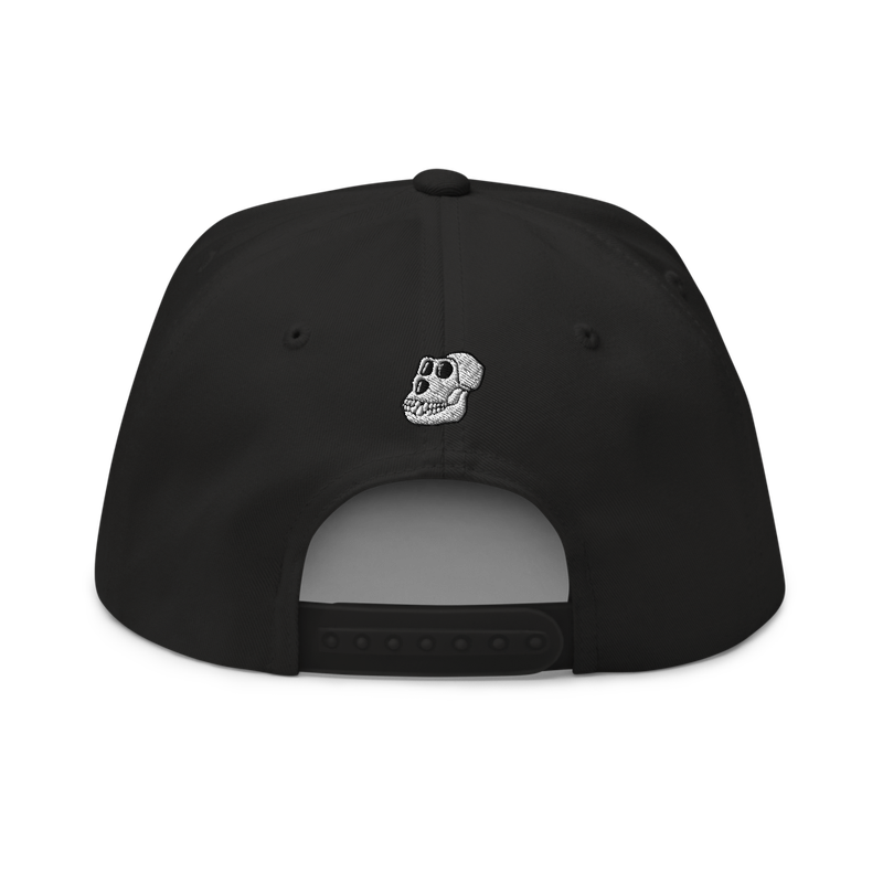 flat bill cap black back 627c1c5e39d54 - BAYC Snapback Hat