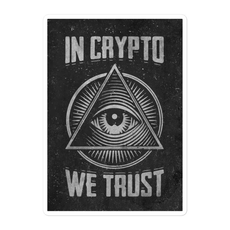 In Crypto We Trust Sticker - Image 3