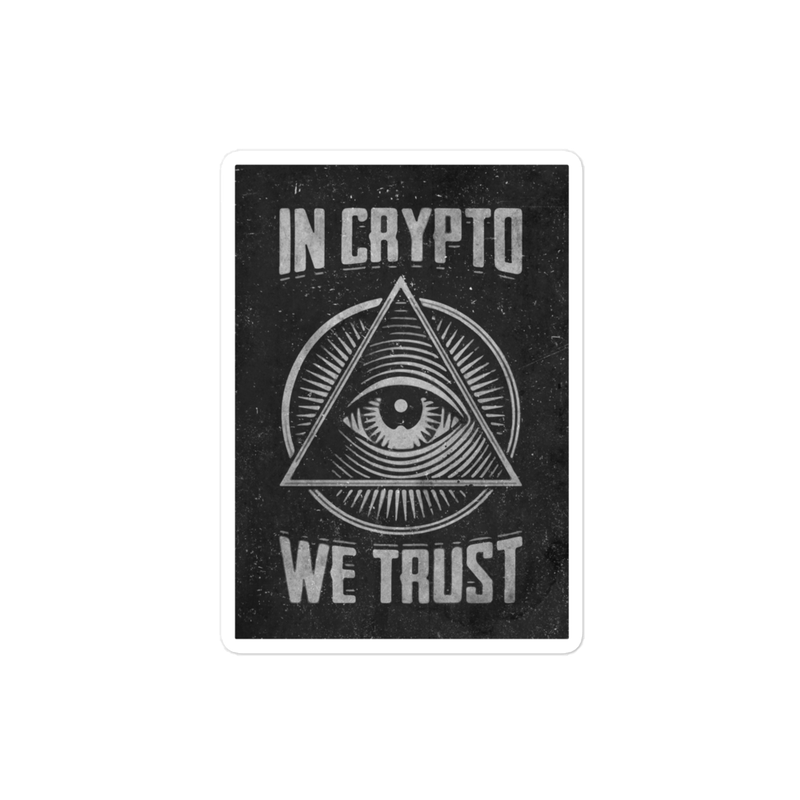 In Crypto We Trust Sticker - 
