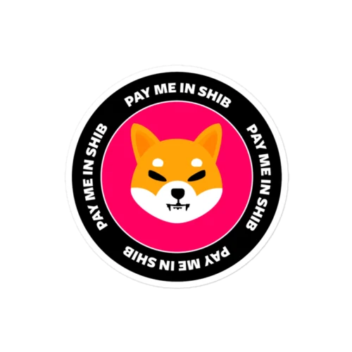 Pay Me In SHIB Sticker