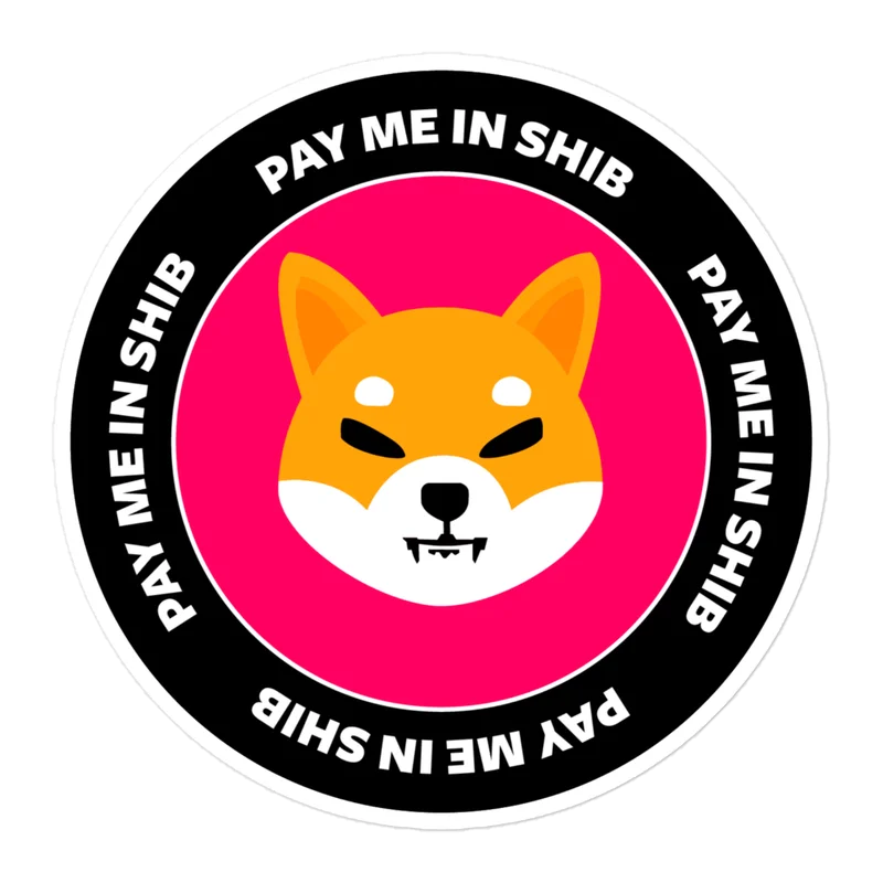 Pay Me In SHIB Sticker - Image 3