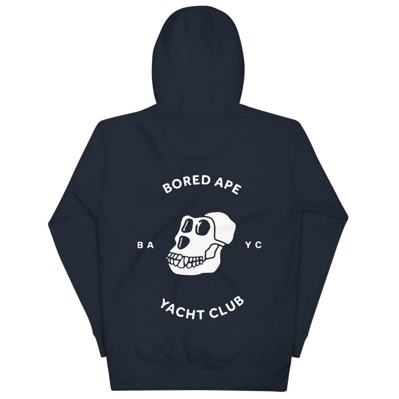 unisex premium hoodie navy blazer back 6276e6626c549 - Bored Ape Yacht Club Logo Hoodie