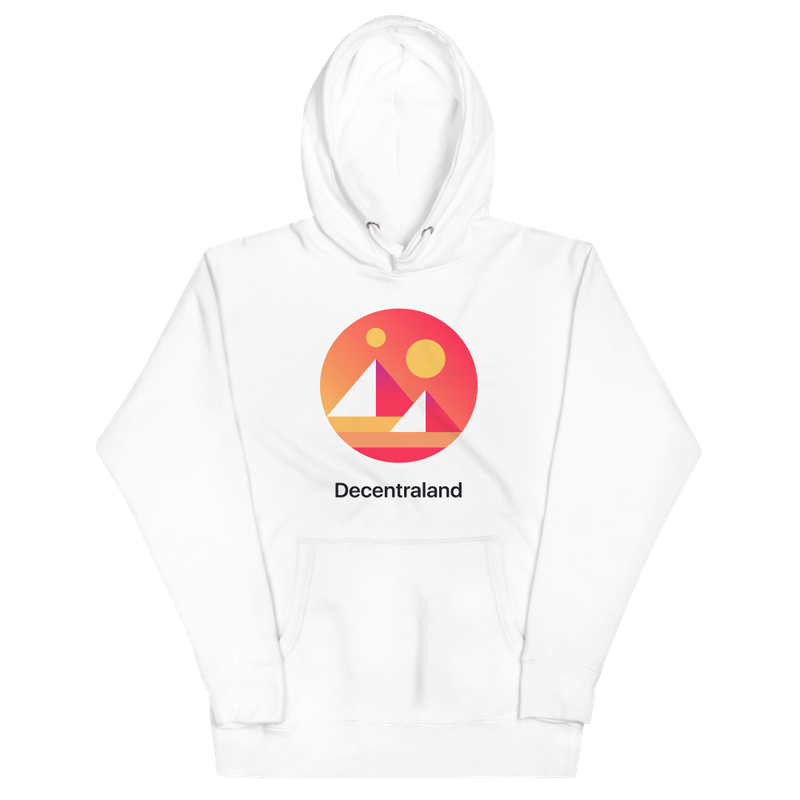 unisex premium hoodie white front 6286d46cad8ed - Decentraland Large Logo Hoodie