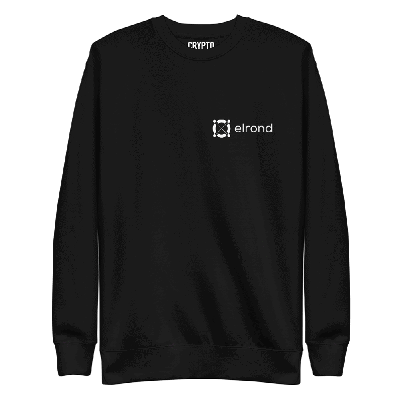 unisex premium sweatshirt black front 6286cbb35cf4e - Elrond Small Logo Sweatshirt