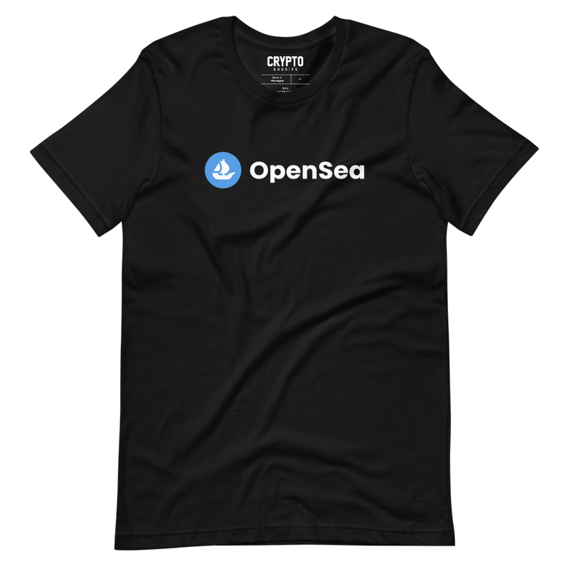 unisex staple t shirt black front 6276b1ad7095b - OpenSea Logo T-Shirt