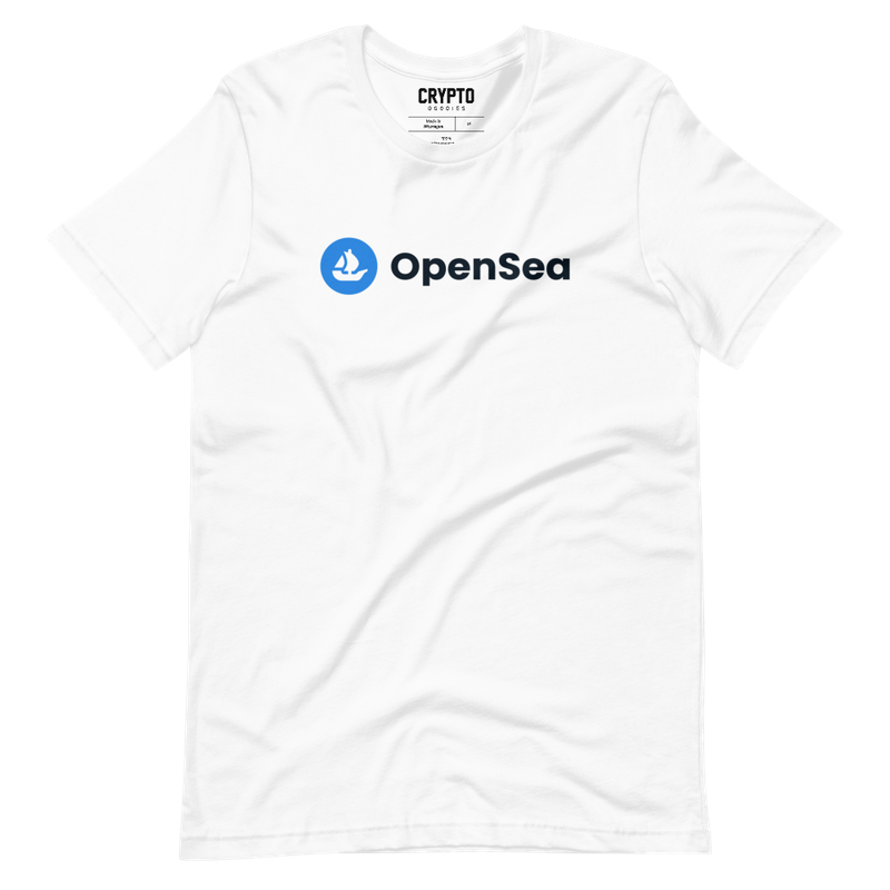 unisex staple t shirt white front 6276b271c0418 - OpenSea Logo T-Shirt