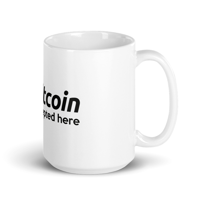 Bitcoin Accepted Here Mug