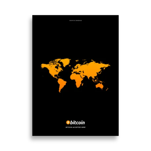 Bitcoin Accepted Here Poster