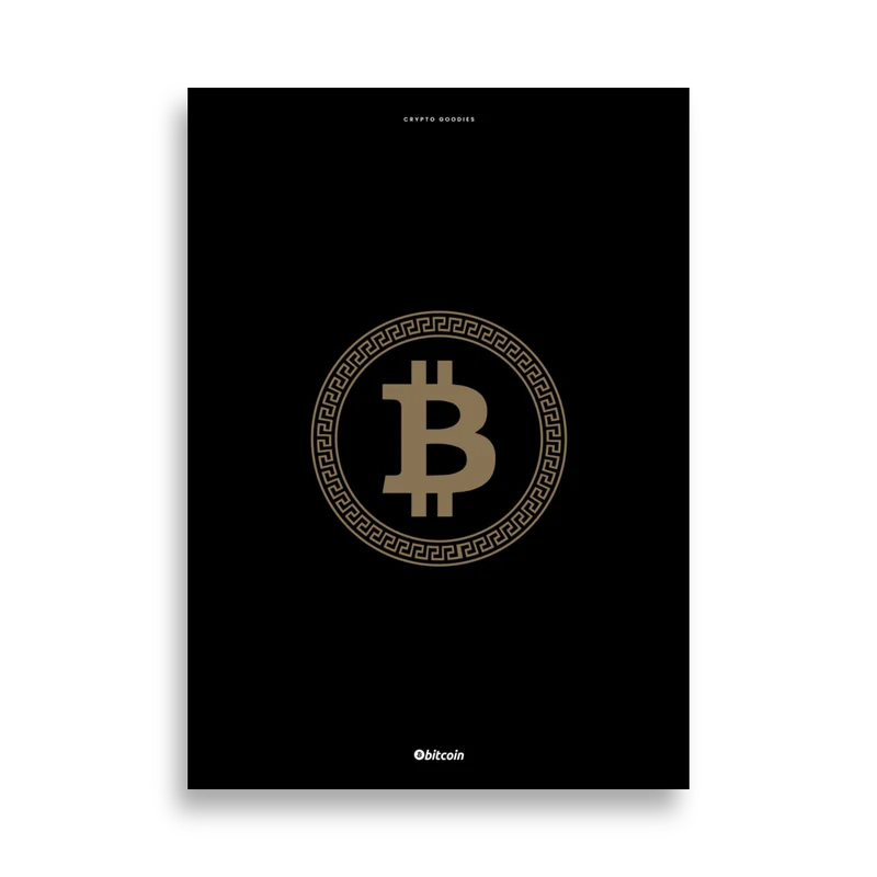 Bitcoin Fashion Poster