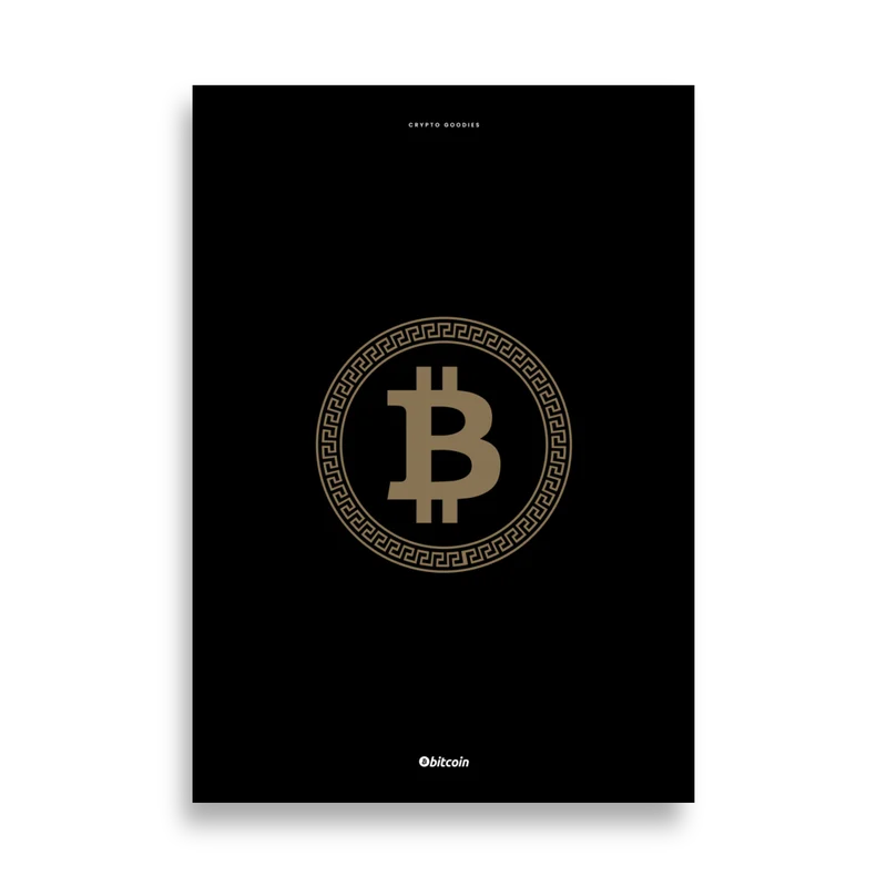 Bitcoin Fashion Poster