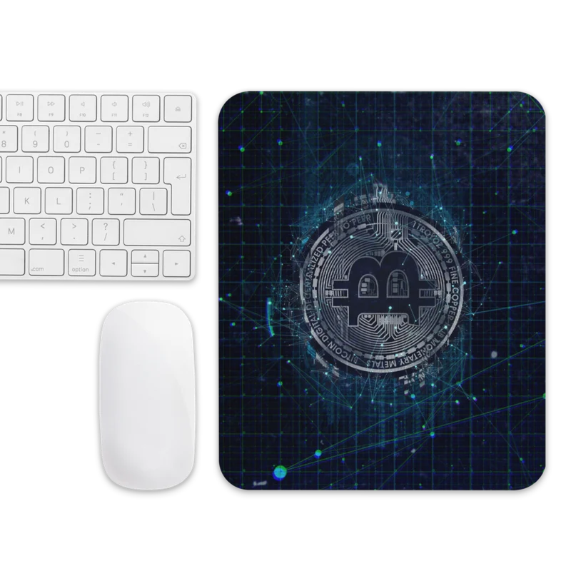 Bitcoin Futuristic Mouse Pad