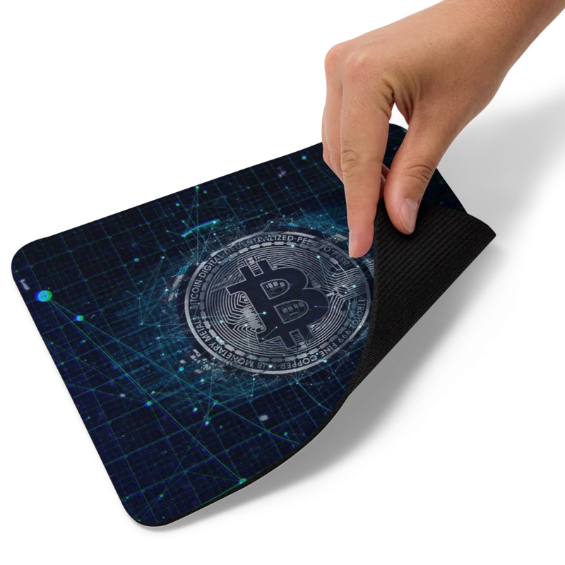 Bitcoin Futuristic Mouse Pad