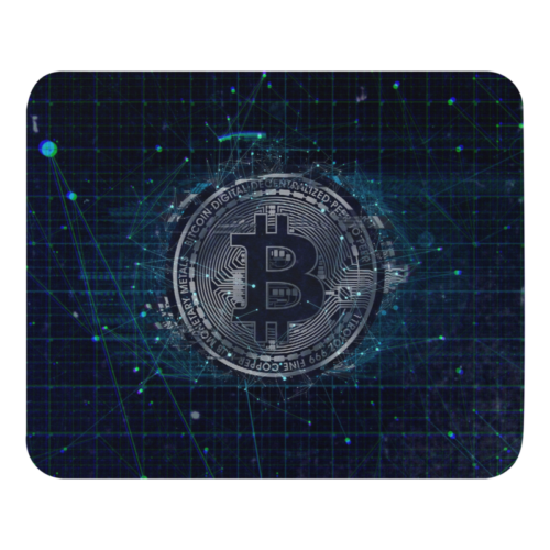 Bitcoin Futuristic Mouse Pad