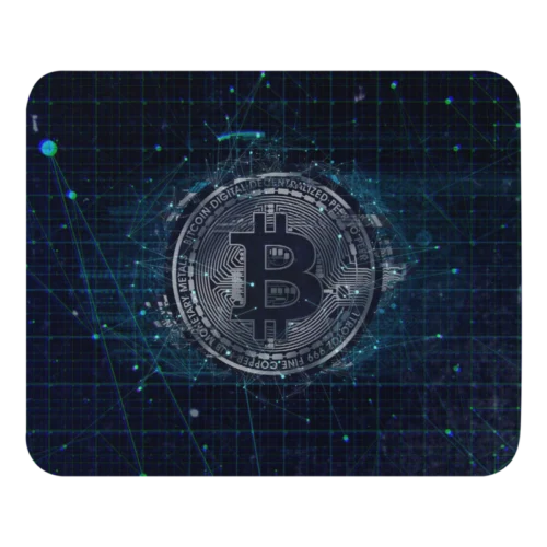 Bitcoin Futuristic Mouse Pad