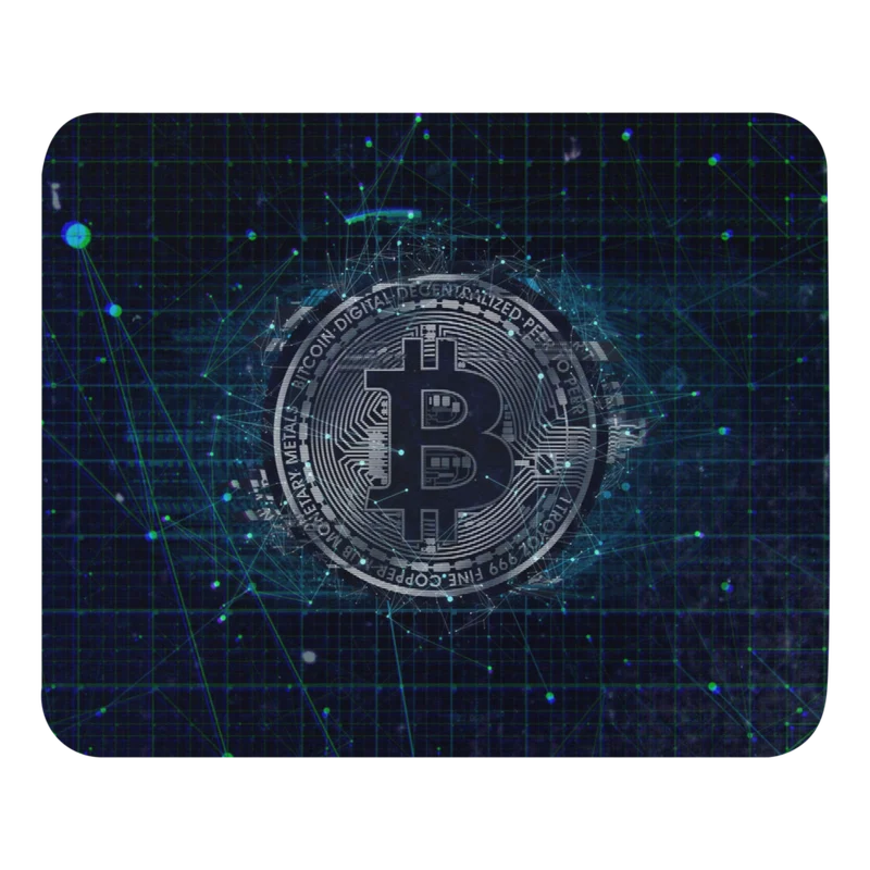 Bitcoin Futuristic Mouse Pad