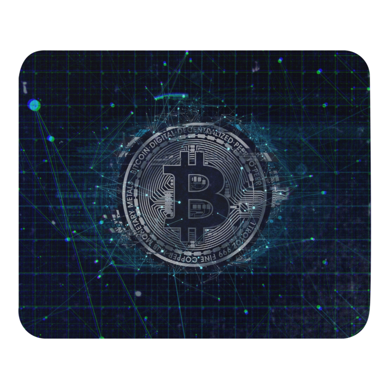Bitcoin Futuristic Mouse Pad