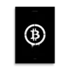 Bitcoin Graffiti Stencil Poster