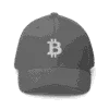 Bitcoin Logo Grey Closed-Back Cap