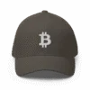 Bitcoin Logo Grey Closed-Back Cap