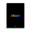 Bitcoin Rainbow Logo Poster