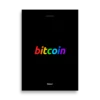 Bitcoin Rainbow Logo Poster