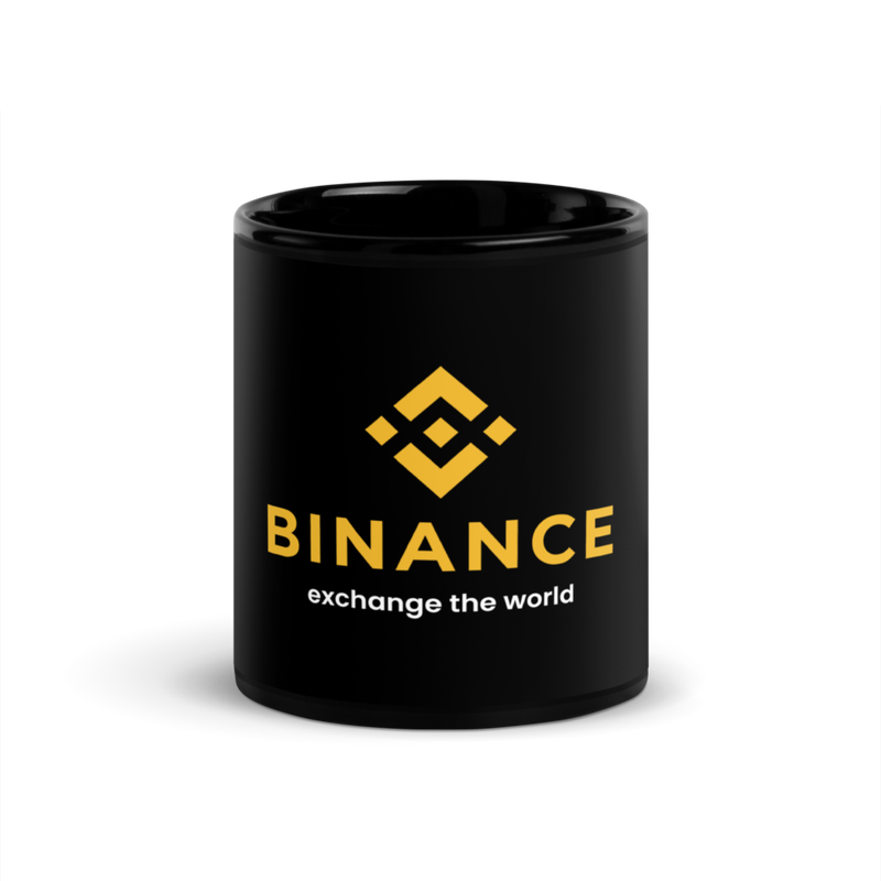 black glossy mug black 11oz front 62ba23c99f5d4 - Binance: Exchange the World Black Glossy Mug