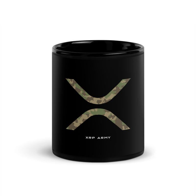 XRP Army Black Glossy Mug