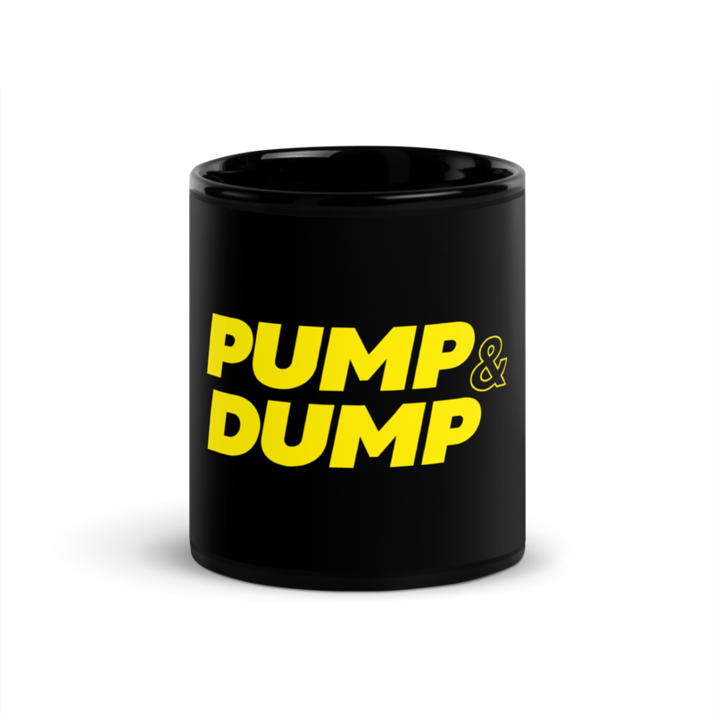 Pump & Dump Black Glossy Mug