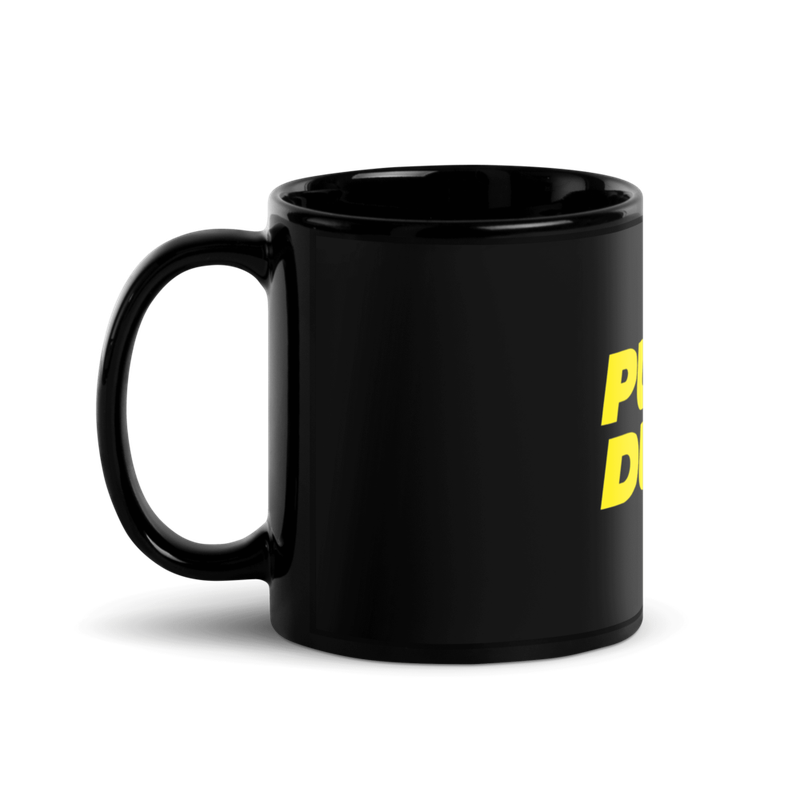 black glossy mug black 11oz handle on left 62ba2ddb6b138 - Pump & Dump Black Glossy Mug