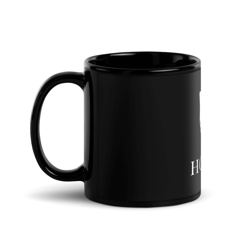 black glossy mug black 11oz handle on left 62ba2e9b1572a - HODLER Black Glossy Mug