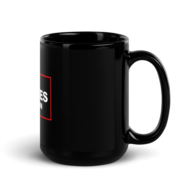 black glossy mug black 15oz handle on right 62ba1f7fb984f - Make Gas Fees Low Again Black Glossy Mug