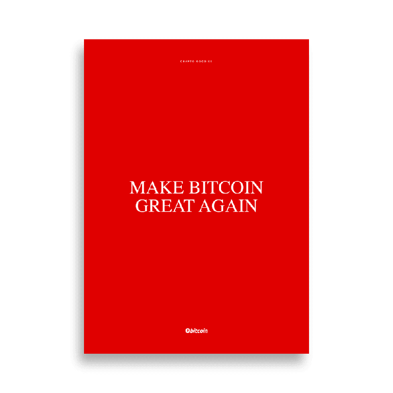 Make Bitcoin Great Again Poster
